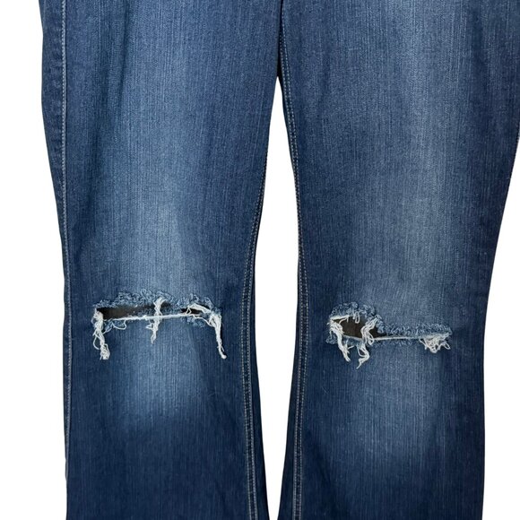 Torrid Bombshell Flare High-Rise Dark Wash Jeans - Size 10R - Picture 2 of 11